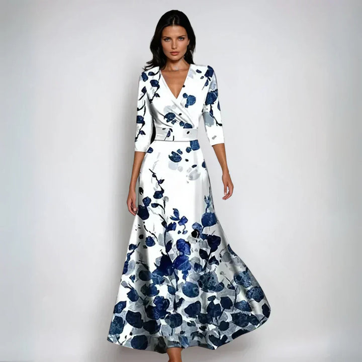 Emilia | Chic Bloom Wrap Dress
