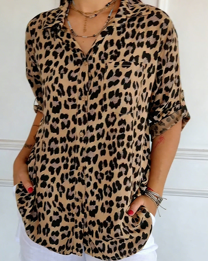 Leopard Print Blouse
