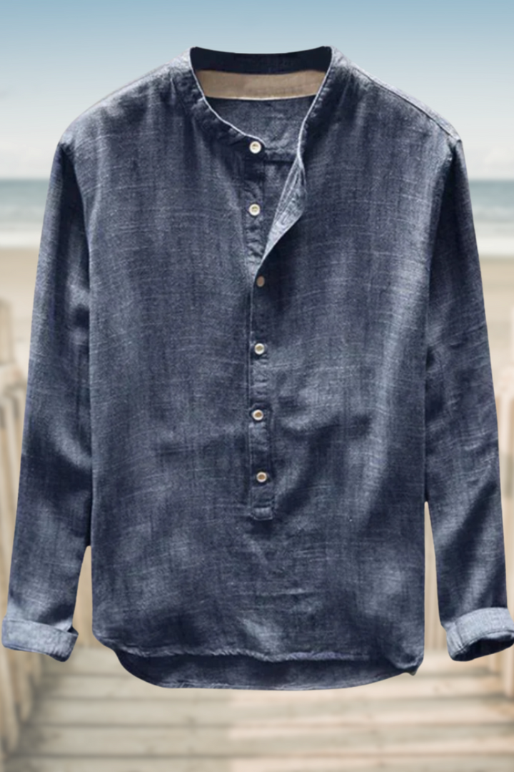 TRAVIS – RELAXED FIT BREATHABLE LINEN TOP