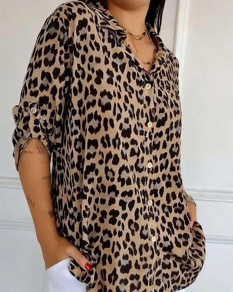 Leopard Print Blouse