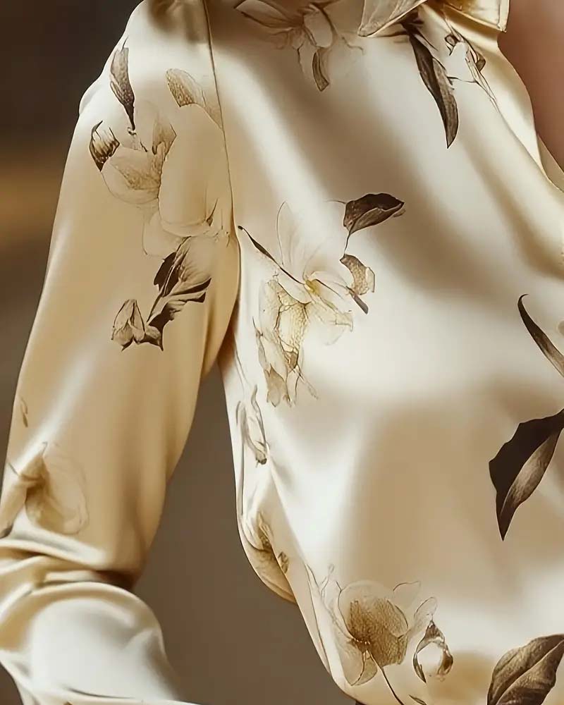 Retro Floral Print Shirt