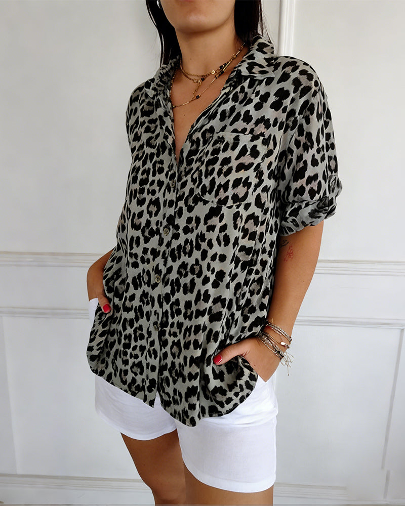 Leopard Print Blouse