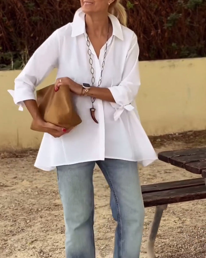 Casual Lapel Shirt, Long Sleeves