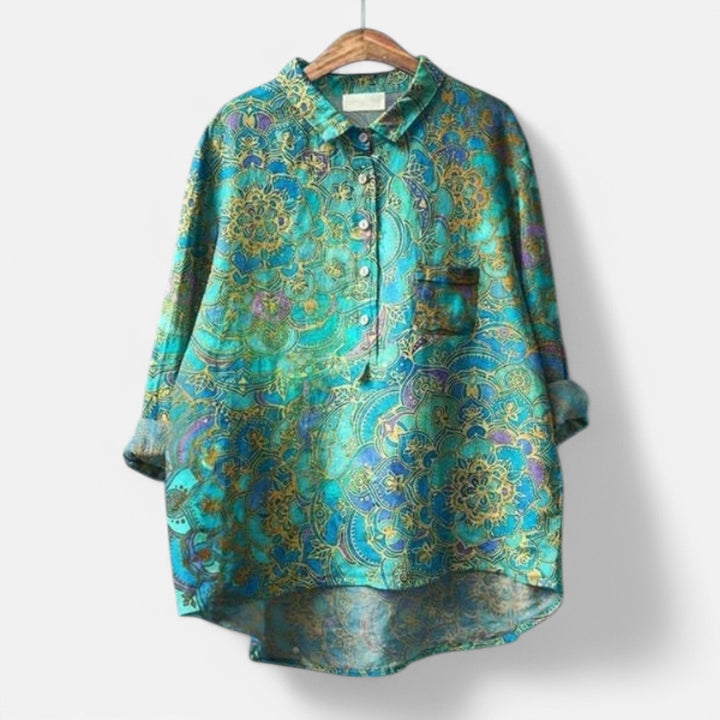 Kiara™ | Stylish Loose Fit Floral Blouse