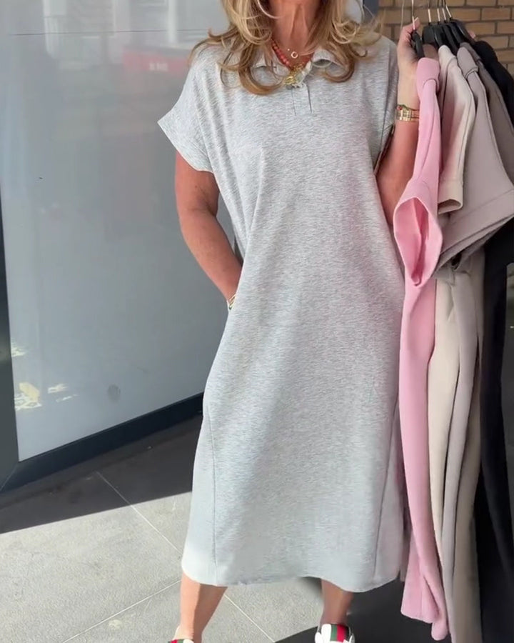 Dress Polo Collar Relaxed T-shirt
