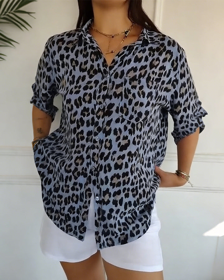 Leopard Print Blouse