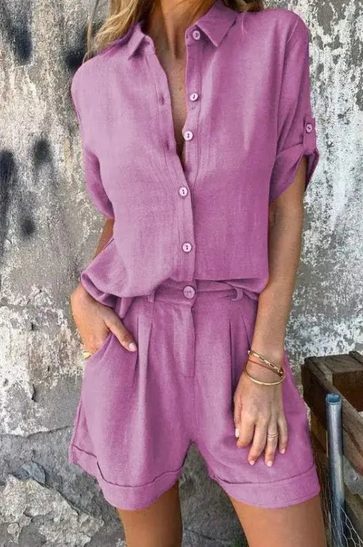 Maelis™ | Light Linen Two-Piece Set