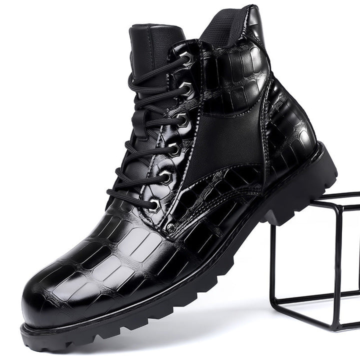 Rendell - Crocodile Leather Boots