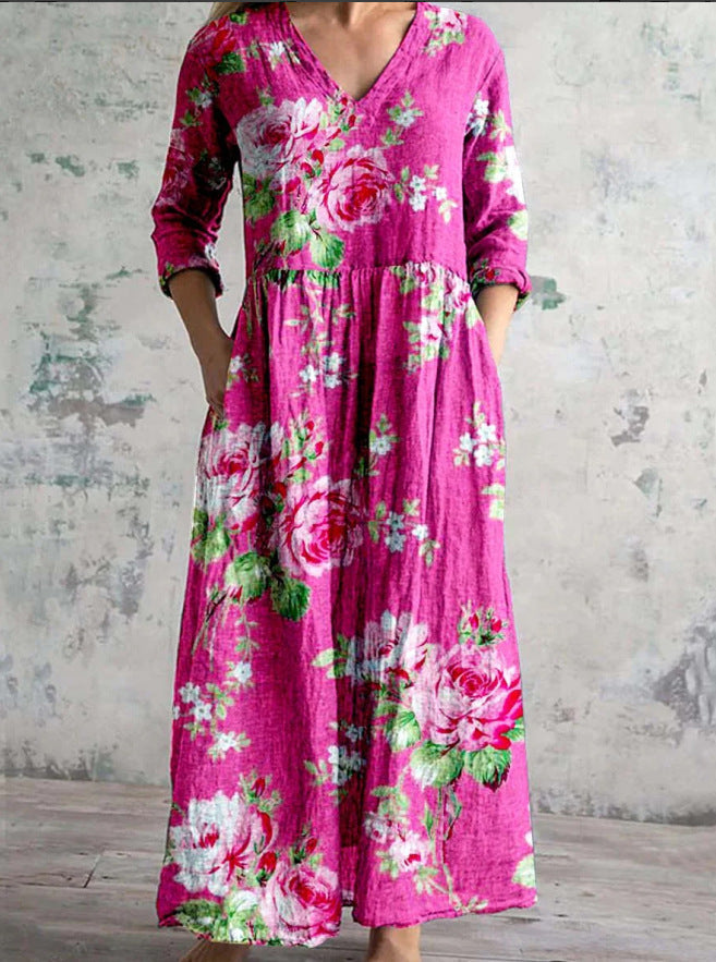 Fiona | Comfortable Summer Floral Dress