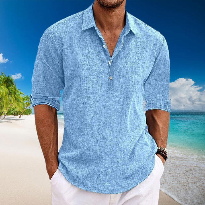 Ebbe | Casual Linen Long-Sleeve Shirt