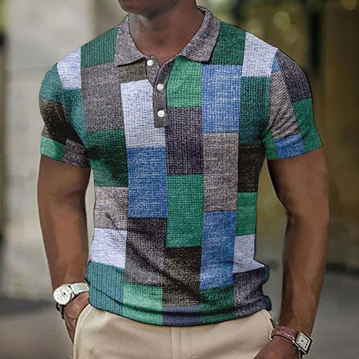 Elowen - Stylish Checkered Polo Shirt
