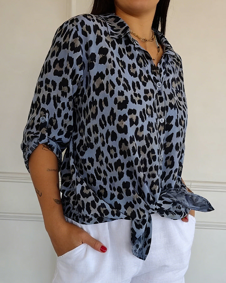 Leopard Print Blouse