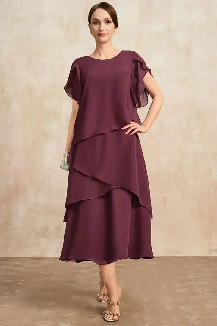 Diana | Elegant Layered Midi Dress