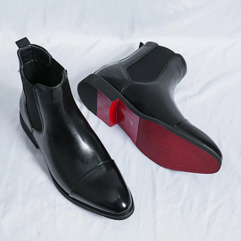 Giovanni Rossi Leather Chelsea Boots