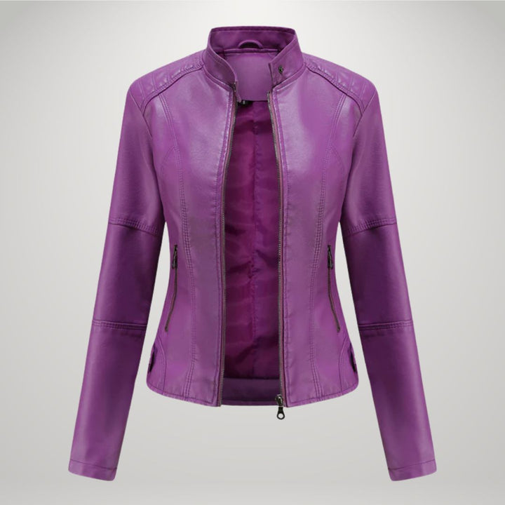 Karolina | Slim Faux Leather Jacket